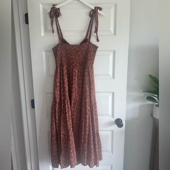 Madewell Lucie Tie-Strap Tiered Midi Dress in Florentine Floral - Picture 10 of 13